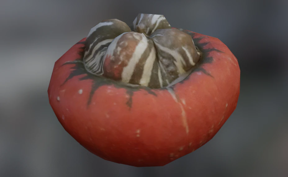 pumpkin low poly 3D Model .c4d .max .obj .3ds .fbx .stl .blend 