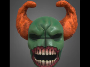 máscara monstro dia das bruxas Modelo 3D