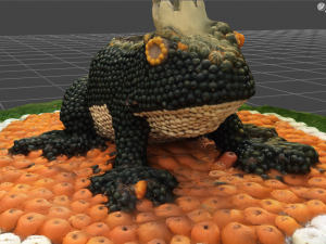 pumpink frog prince decor halloween 3D Model