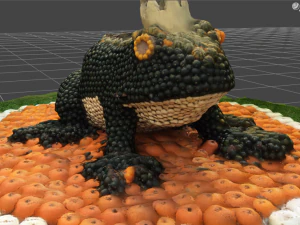 カボチャのカエルの王子様の装飾ハロウィーン 3Dモデル