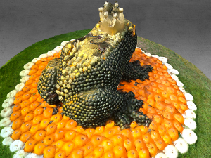 pumpink frog prince decor halloween Modello 3D