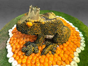 pumpink frog prince decor halloween 3D Model