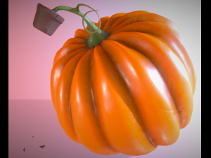 pumpkin broken vase 3Dモデル