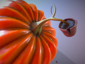 pumpkin broken vase 3D Model