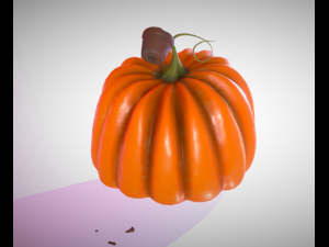 pumpkin broken vase 3D 模型