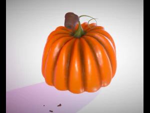 pumpkin broken vase 3D Model