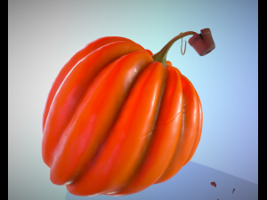 pumpkin broken vase 3D 模型