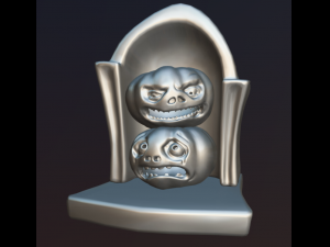 aggressor pumpkin halloween decor 3D 모델