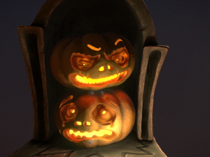 aggressor pumpkin halloween decor 3D 모델