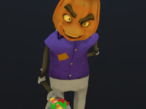 agresor del hombre calabaza Modelo 3D