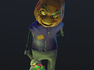 pumpkin man aggressor Model 3D