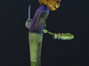 pumpkin man aggressor Model 3D