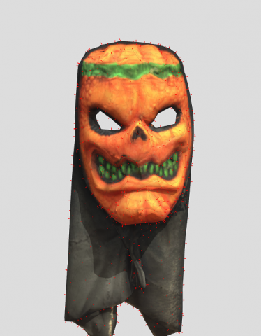 pumpkin mask halloween 3D Model .c4d .max .obj .3ds .fbx .stl .blend 