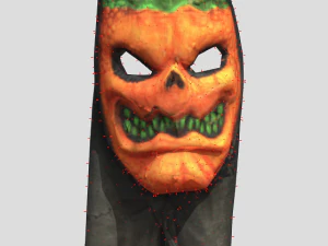 topeng labu halloween Model 3D