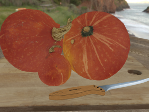 pumpkin hokaido ambient scene 3D Model