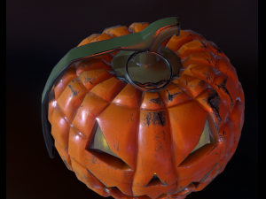 pumpkin grenade Model 3D