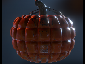 pumpkin grenade Model 3D