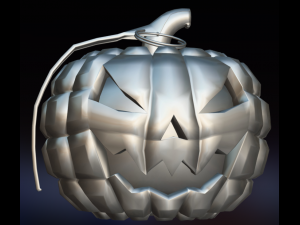 pumpkin grenade Model 3D