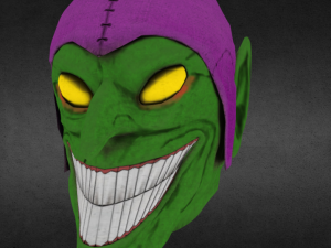 mask green goblins fantasy Model 3D