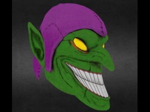 mask green goblins fantasy Model 3D
