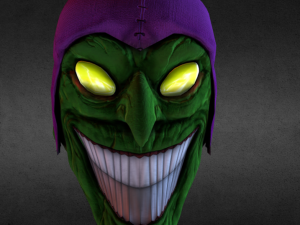 mask green goblins fantasy 3D Model