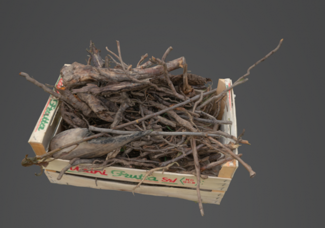 firewood in crate realistic 3D Model .c4d .max .obj .3ds .fbx .stl .blend 