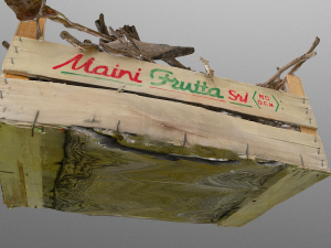 firewood in crate realistic 3D Model