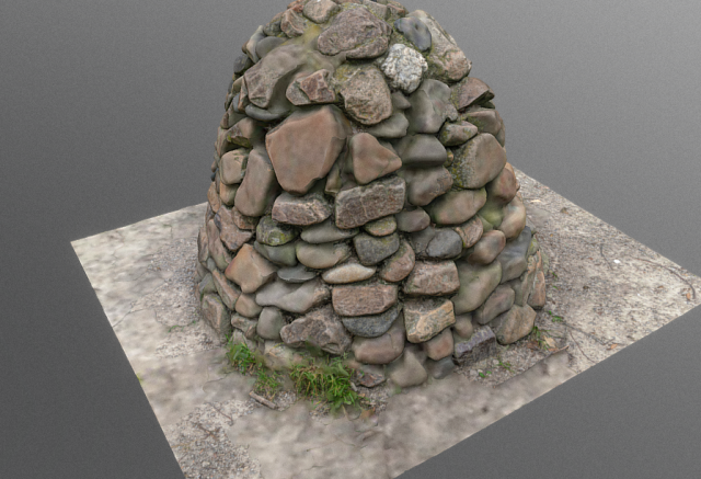concret piler stones 3D-Modell .c4d .max .obj .3ds .fbx .stl .blend 