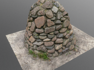 concret piler stones 3D-Modell