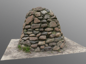 concret piler stones 3D-Modell