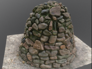 concret piler stones 3D-Modell