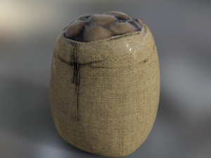 bag potato Modelo 3D