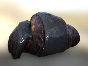 burned croissant 3D-Modell