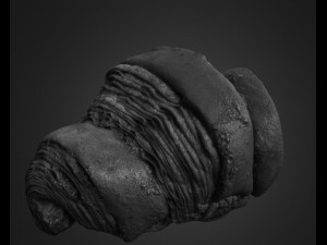burned croissant Modèle 3D