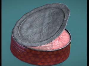 canned meat food stell Model 3D