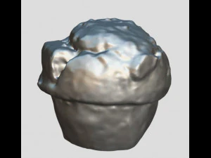 chocolate muffin - cupcake 3D Model