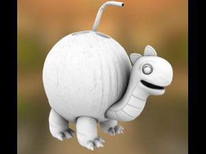 toy coconut turtle Modelo 3D
