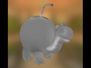 toy coconut turtle Modelo 3D
