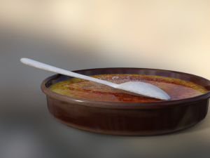 crme brle canjica curau 3D 模型