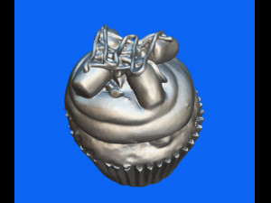 chocolate marshmallow cupcake sweet 3D Model