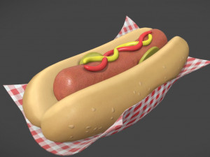 hot dog 3D Model