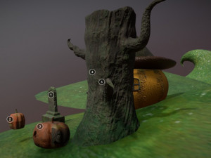 hallowen cute scene 3D-Modell