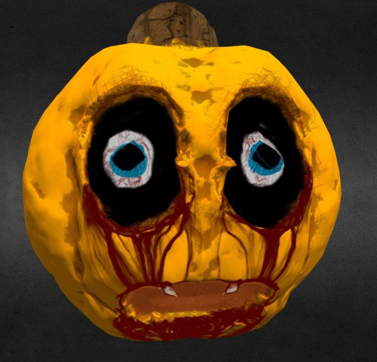 jack o lanterna ab&oacute;bora de halloween Modelo 3D .c4d .max .obj .3ds .fbx .stl .blend 
