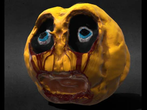 jack o lanterna ab&oacute;bora de halloween Modelo 3D