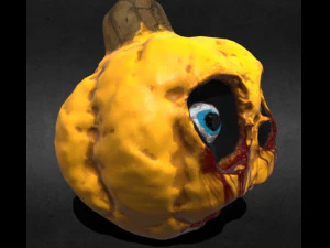 jack o lanterna ab&oacute;bora de halloween Modelo 3D