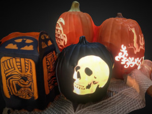 jack o lantern collection halloween moon 3D Модель