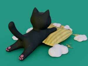 mischievous cat 3D Model