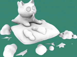 mischievous cat 3D Model