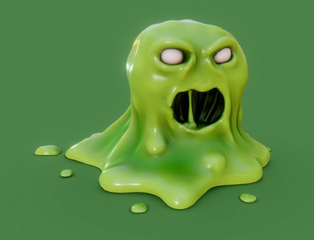 jelly monster halloween 3D Модель .c4d .max .obj .3ds .fbx .stl .blend 