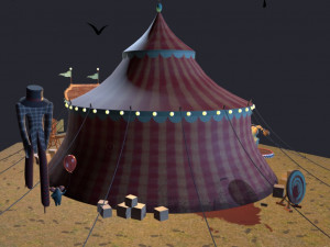 monster circus low poly low 3D 모델